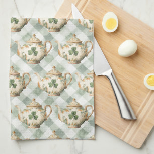 Linge De Cuisine Théière de la Saint-Patrick au trèfle