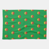 Linge De Cuisine Théière verte de cuisine (Horizontal)