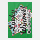 Linge De Cuisine Thème chanceux de bingo-test de gagnant (Vertical)