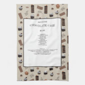 Linge De Cuisine Thème Chocolat Chocolat Recette Keepsaké (Vertical)
