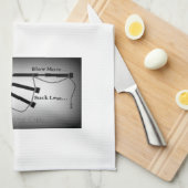 Linge De Cuisine Thème de cornemuse (B/W) (Quart Plié)