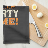 Linge De Cuisine Thème de fête d'Halloween Sorcière Chaudron Design (Quart Plié)