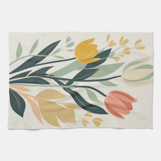 Linge De Cuisine Thème de la nature tulipe (Horizontal)