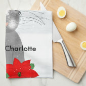 Linge De Cuisine Thème de Noël de lapin lapin mignon (Quart Plié)