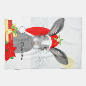 Linge De Cuisine Thème de Noël de lapin lapin mignon (Horizontal)
