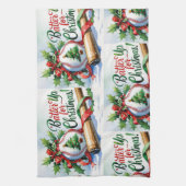 Linge De Cuisine Thème de Noël du baseball (Vertical)