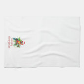 Linge De Cuisine Thème de Noël Tropical Merci Retro Texte (Horizontal)