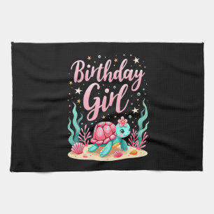 Linge De Cuisine Thème de tortue de mer pour fille d'anniversaire F