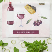 Linge De Cuisine Thème du vin (Plié)