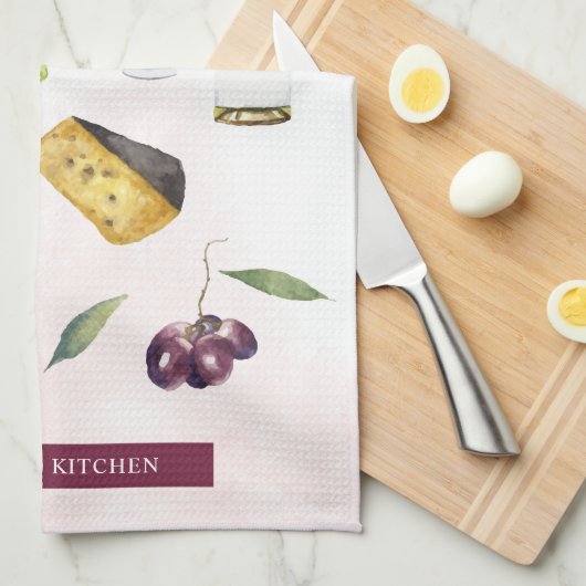 Linge De Cuisine Thème du vin (Quart Plié)