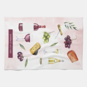 Linge De Cuisine Thème du vin (Horizontal)