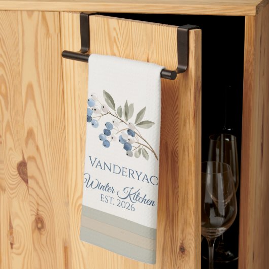 Linge De Cuisine Thème hivernal (Pliage en tiers)