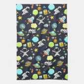 Linge De Cuisine Thème spatial cool - Astronauts & Rocket Ships (Vertical)