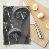 Linge De Cuisine THÉRAPIE (haltères) - "haltérophilie" de (Quart Plié)