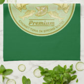 Linge De Cuisine Thon peut pop art en étain poisson (Plié)