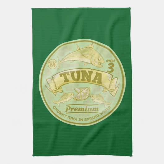Linge De Cuisine Thon peut pop art en étain poisson (Vertical)