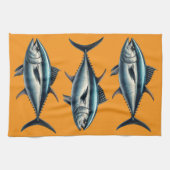 Linge De Cuisine Thon Poisson Thé Orange (Horizontal)