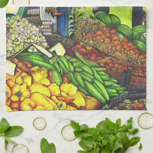 Linge De Cuisine Threads communs des interactions humaines, Budapes (Plié)