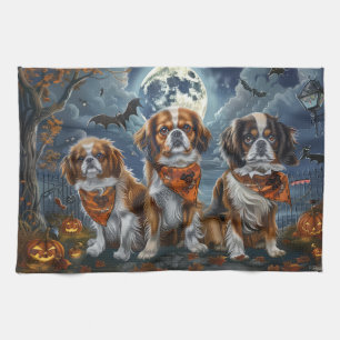 Linge De Cuisine Tibetan Spaniel Halloween Épouvantable
