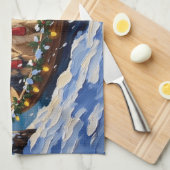 Linge De Cuisine Tibetan Terrier Christmas Boat Holiday (Quart Plié)