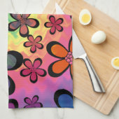 Linge De Cuisine tiedye floral (Quart Plié)