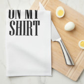 Linge De Cuisine Tige barbecue sur mon blanc (Quart Plié)