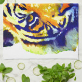 Linge De Cuisine Tiger Eyes Pop Art (Plié)