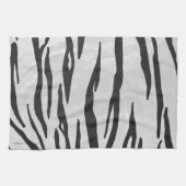 Linge De Cuisine Tiger noir et blanc (Horizontal)