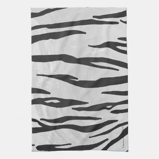 Linge De Cuisine Tiger noir et blanc (Vertical)
