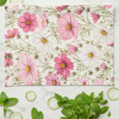 Linge De Cuisine Tiges de fleurs de cosmos aérées (Plié)