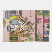 Linge De Cuisine Tigre faisant du thé (Horizontal)
