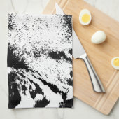 Linge De Cuisine Tigre noir et blanc (Quart Plié)