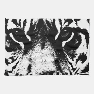 Linge De Cuisine Tigre noir et blanc