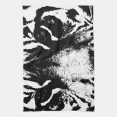 Linge De Cuisine Tigre noir et blanc (Vertical)