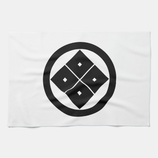 Linge De Cuisine Tilted four-square-eyes in circle (Horizontal)