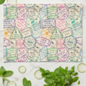 Linge De Cuisine Timbres de Voyage (Plié)