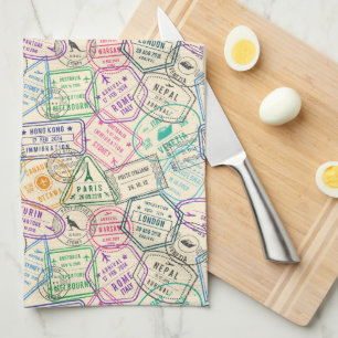 Linge De Cuisine Timbres de Voyage