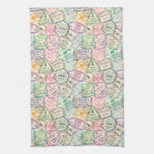 Linge De Cuisine Timbres de Voyage (Vertical)