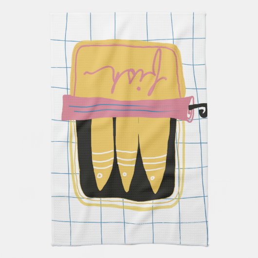 Linge De Cuisine Tinned Fish Kitchen Towel (Vertical)