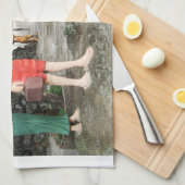 Linge De Cuisine Tirer Les Visages Derrière Le Dos (Quart Plié)