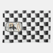 Linge De Cuisine "Tis Season Happy Halloween Checkerboard (Horizontal)