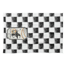 "Tis Season Happy Halloween Checkerboard