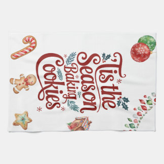 Linge De Cuisine 'Tis the Season Baking Cookies Kitchen Towel