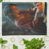 Linge De Cuisine Tisana Barrica Ancienne Soupe d'orge Romaine Servi (Plié)