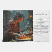 Linge De Cuisine Tisana Barrica Ancienne Soupe d'orge Romaine Servi (Horizontal)