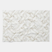 Linge De Cuisine Tissage blanc panier shower de mariage (Horizontal)