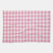 Linge De Cuisine Tissu à motif gingham rose bébé (Horizontal)
