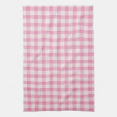 Linge De Cuisine Tissu à motif gingham rose bébé (Vertical)
