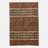 Linge De Cuisine Tissu Brown Tribal Riche (Vertical)