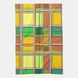 Linge De Cuisine Tissu coloré des Caraïbes Madras Tartan